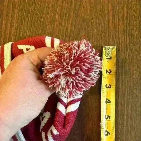 Aquinas Winter Knit Hat. Pompom - Picture 5 of 5